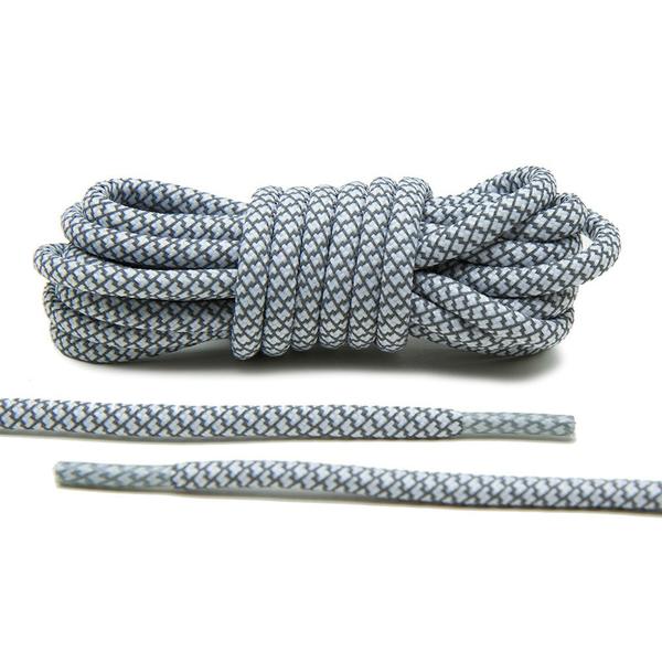 White 3M Reflective Rope Laces saviourkicks