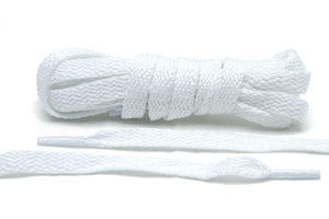 Flat White Shoe Laces